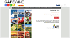 Desktop Screenshot of capewine2015.com
