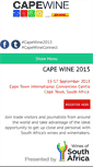 Mobile Screenshot of capewine2015.com
